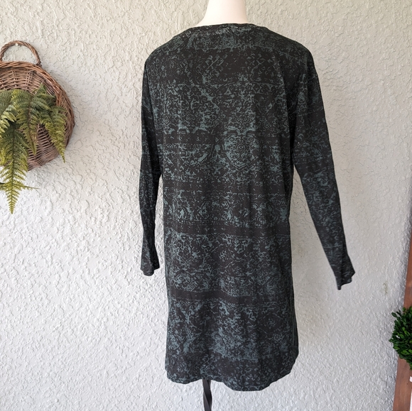 Peruvian Connection green‎ long sleeve dress size m - Picture 4 of 6